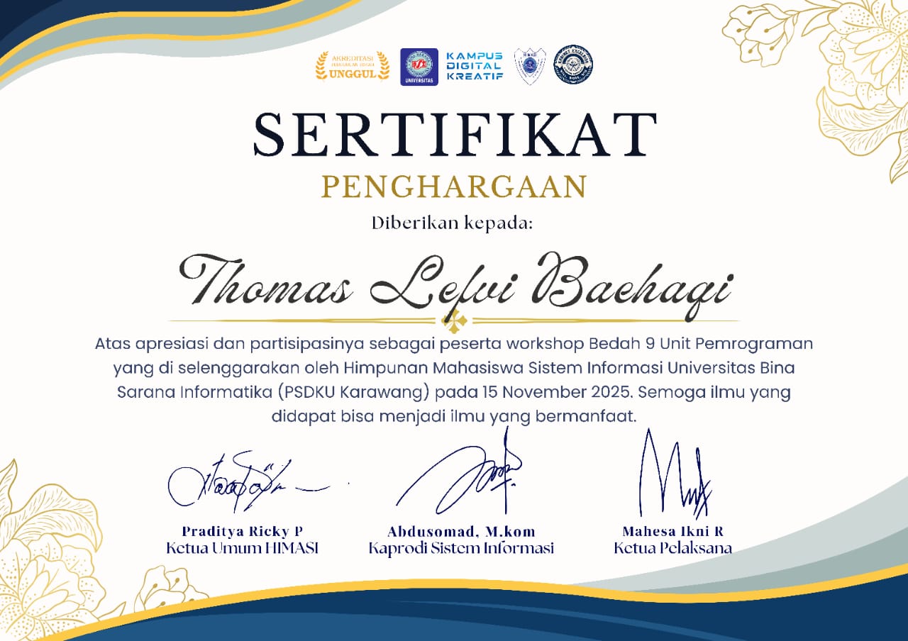 Workshop Bedah 9 Unit Pemrograman
